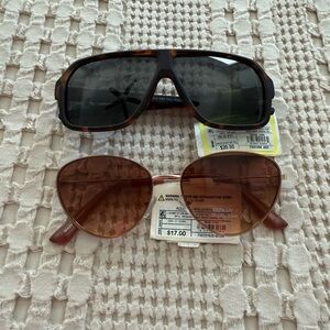 NEW a new day & All in Motion Tortoise and Brown Sunglasses Set